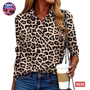 Floral Printed Button Down Shirt Long Sleeve Blouse Business Casual Work Outfit